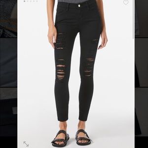 Frame le skinny de Jeanne ripped jeans
